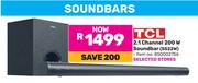 TCL 2.1 Channel 200W Soundbar S522W