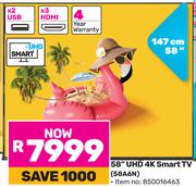 Hisense 58" UHD 4K Smart TV 58A6N