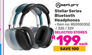 Amplify Stellar Series Bluetooth Headphones-Each