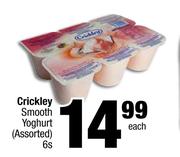 Crickley Smooth Yoghurt Assorted-6s Each