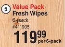 Baby Things Value pack Fresh Wipes 6 Pack-Per Pack