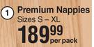 Baby Things Premium Nappies Sizes S-XL-Per Pack