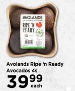 Avolands Ripe n Ready Avocados-4s Each