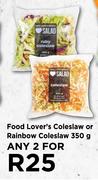 Food Lover's Coleslaw Or Rainbow Coleslaw-For 2 x 350g