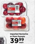 Imported Nectarine Or Plum Punnets-Each