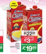 Clover Classic Vanilla Custard-1Ltr Each