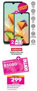 2 x Vodacom Kicka 6 Plus 4G Smartphone-On Red Flexi 215