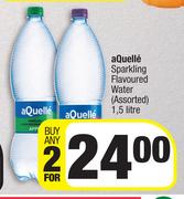 Aquelle Sparkling Flavoured Water Assorted-For Any 2 x 1.5Ltr