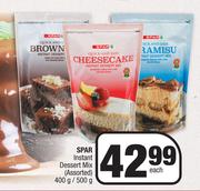Spar Instant Dessert Mix Assorted-400g/500g Each