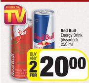 Red Bull Energy Drink Assorted-For Any 2 x 250ml