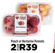 Peach Or Nectarine Punnets-For 2