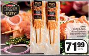 Spar Tender & Tasty Chicken Espatada (BBQ Or Peri-Peri) Uncooked-Per kg