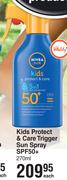 Nivea Kids Protect & Care Trigger Sun Spray SPF50+ - 270ml