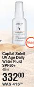 Vichy Capital Soleil UV Age Daily Water Fluid SPF50+ - 40ml