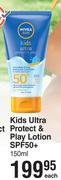 Nivea Kids Ultra Protect & Play Lotion SPF50+ - 150ml