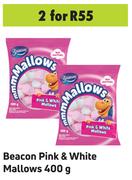 Beacon Pink & White Mallows-For 2 x 400g