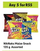 Niknaks Maize Snack Assorted-For Any 5 x 135g