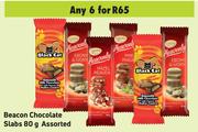 Beacon Chocolate Slabs Assorted-For Any 6 x 80g