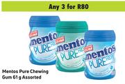 Mentos Pure Chewing Gum Assorted-For Any 3 x 61g