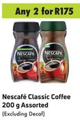 Nescafe Classic Coffee Assorted (Excluding Decaf)-For Any 2 x 200g