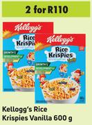 Kellogg's Rice Krispies (Vanilla)-For 2 x 600g