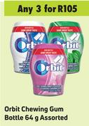 Orbit Chewing Gum Bottle Assorted-For Any 3 x 64g