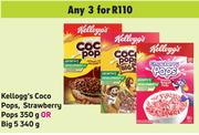 Kellogg's Coco Pops, Strawberry Pops 350g or Big 340g-For Any 3