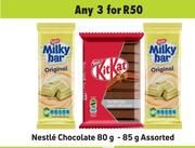 Nestle Chocolate 80g/85g Assorted-For Any 3