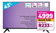 Hisense 43" FHD Smart TV 43A4G