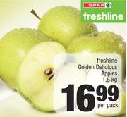 Freshline Golden Delicious Apples-1.5Kg Per Pack