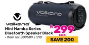 Volkano Mini Mamba Series Bluetooth Speaker (Black) 809509/510-Each