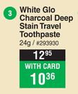 White Glo Charcoal Deep Stain Travel Tooyhpaste-24g