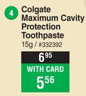 Colgate Maximum Cavity Protection Toothpaste-15g