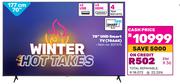 0Hisense 70" (177cm) UHD Smart TV 70A6K