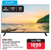 Sinotec 32" (81cm) HD LED TV STL-32WG6A