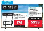 Hisense 50" (126cm) Smart UHD TV 50A6K
