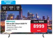 Hisense 55" (139cm) Smart ULED TV 55U6K