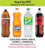 Coke Zero, Fanta, Sprite, Stoney Or Sparletta Soft Drink (All Variants)-For Any 4 x 1.5Ltr