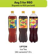 Lipton Ice Tea (All Variants)-For Any 3 x 1.5Ltr