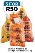 Lemon, Naartjie Or Orange Thriftpacks-For 5 x 1Kg