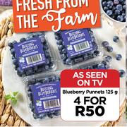 Blueberry Punnets-For 4 x 125g