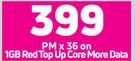 Huawei Nova Y61 Smartphone-On 1GB Red Top Up Core More Data