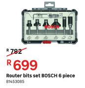 Bosch Router Bits Set 6 Piece 81453085
