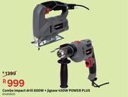 Power Plus Combo Impact Drill 600W + Jigsaw 450W 81480605