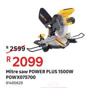 Power Plus Mitre Saw 1500W POWX075700 81480628