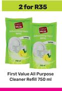 First Value All Purpose Cleaner Refill-For 2 x 750ml