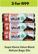 Supa Mama Value Pack Refuse Bags-For 3 x 20s