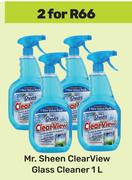 Mr.Sheen Clear View Glass Cleaner-For 2 x 1L