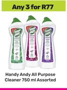 Handy Andy All Purpose Cleaner Assorted-For 3 x 750ml