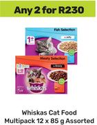Whiskas Cat Food Multipack Assorted-For 2 x 12 x 85g